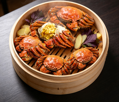 Steamed Whole Crabs