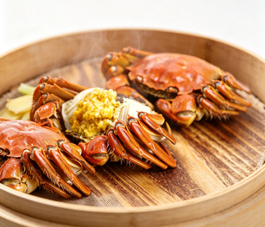 Steamed Whole Crabs
